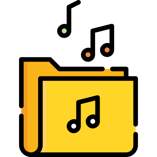 carpeta de música Special Lineal color icono