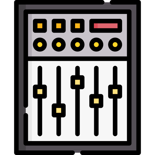 mezclador de sonido Special Lineal color icono
