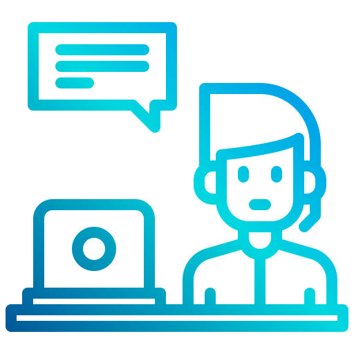 call center xnimrodx Lineal Gradient icon