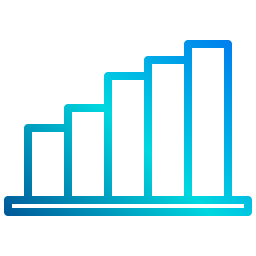 Bar chart xnimrodx Lineal Gradient icon