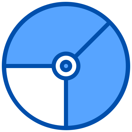ronde grafiek xnimrodx Blue icoon