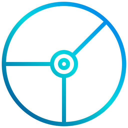 okrągły wykres xnimrodx Lineal Gradient ikona