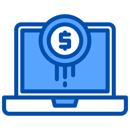 Online business xnimrodx Blue icon