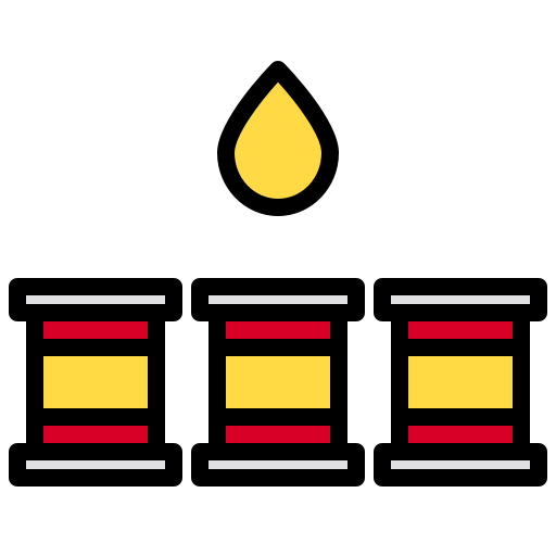 barile di petrolio xnimrodx Lineal Color icona