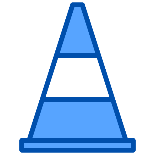 Traffic cone xnimrodx Blue icon