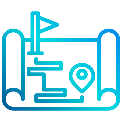 지도 xnimrodx Lineal Gradient icon