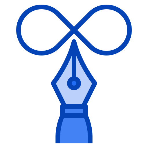 nieskończoność Generic Blue ikona