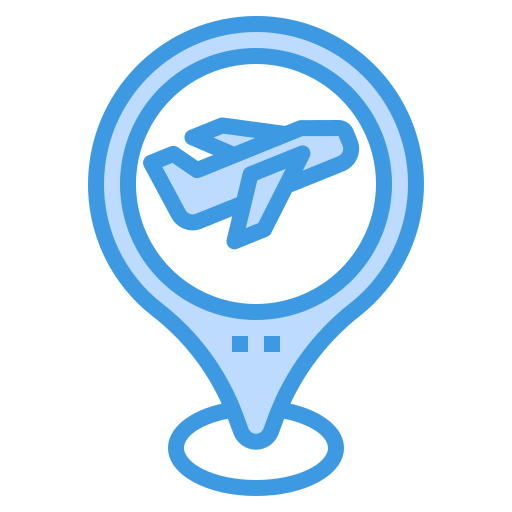 flughafen itim2101 Blue icon