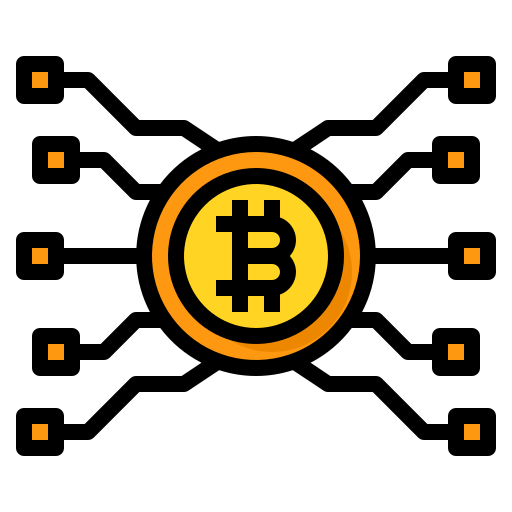bitcoin itim2101 Lineal Color icono
