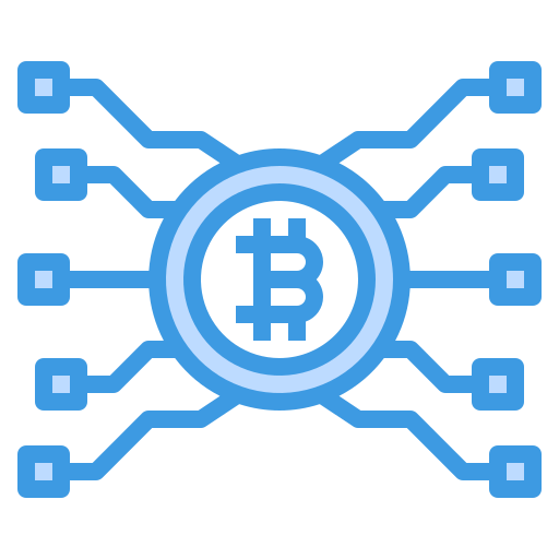 Bitcoin itim2101 Blue icon