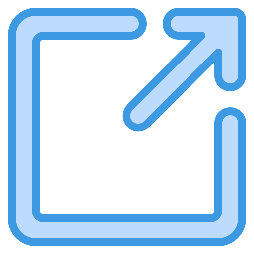 矢印を展開する itim2101 Blue icon