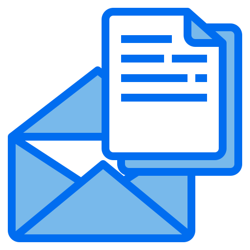 Email Payungkead Blue icon