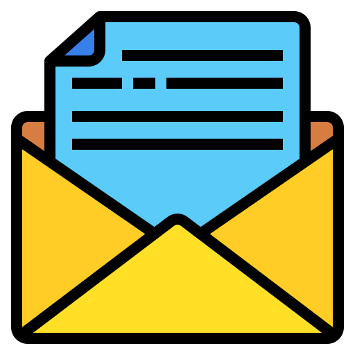 correo electrónico Payungkead Lineal Color icono