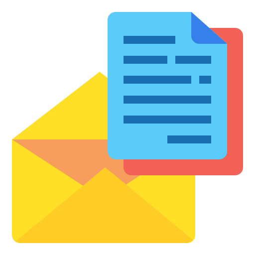 correo electrónico Payungkead Flat icono