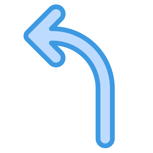Left arrow itim2101 Blue icon