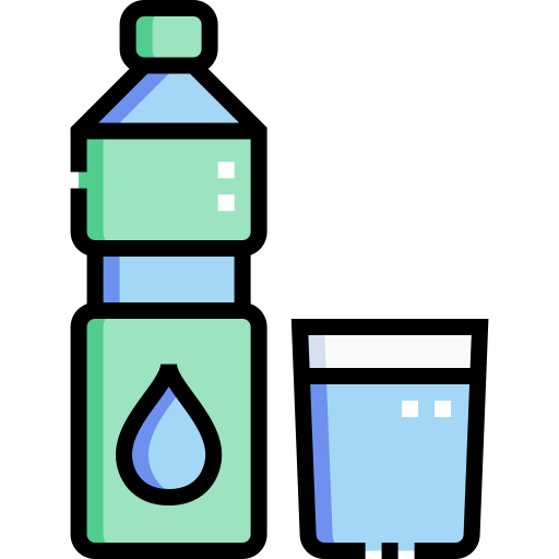 wasserflasche Detailed Straight Lineal color icon