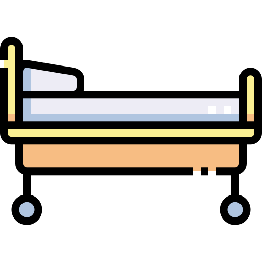 krankenhausbett Detailed Straight Lineal color icon