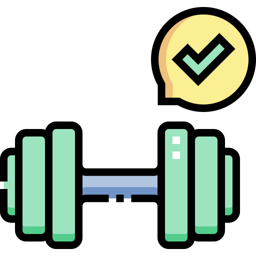 hantel Detailed Straight Lineal color icon