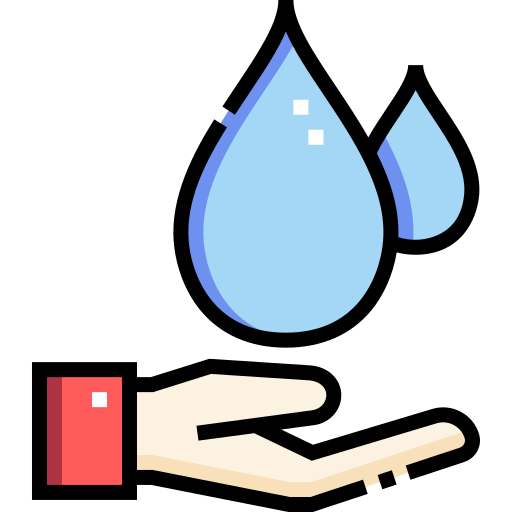 Чистая вода Detailed Straight Lineal color иконка