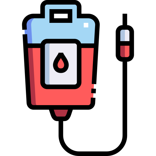 Переливание крови Detailed Straight Lineal color иконка