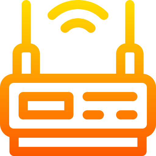 routera Basic Gradient Lineal color ikona