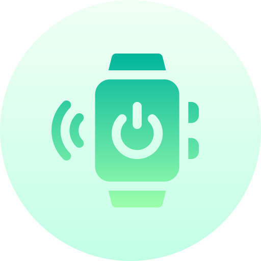 smartwatch Basic Gradient Circular icoon
