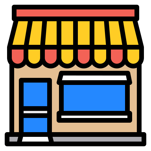 가게 Payungkead Lineal Color icon