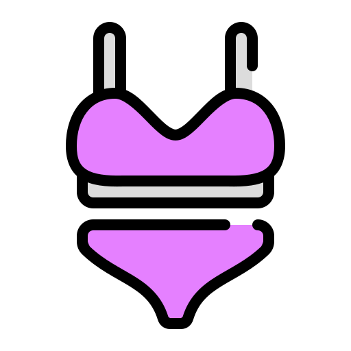 Bikini Generic Outline Color icon