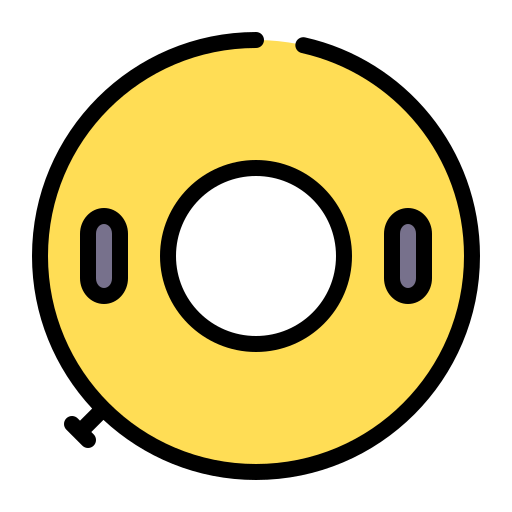 anello di gomma Generic Outline Color icona