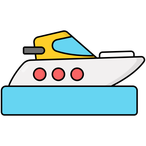 yacht Generic Outline Color icona