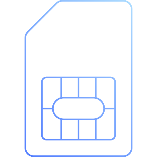 Sim card Generic Gradient icon