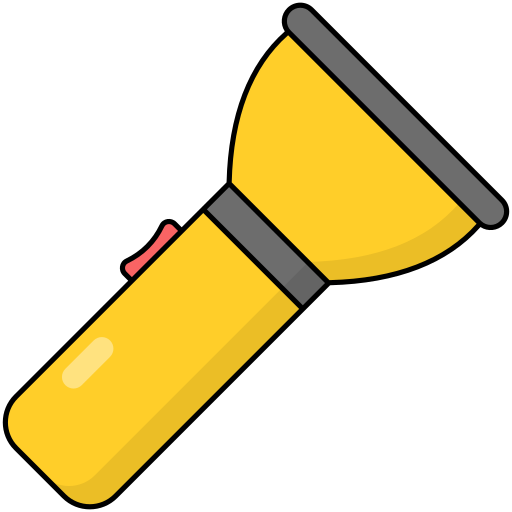 Flashlight Generic Outline Color icon