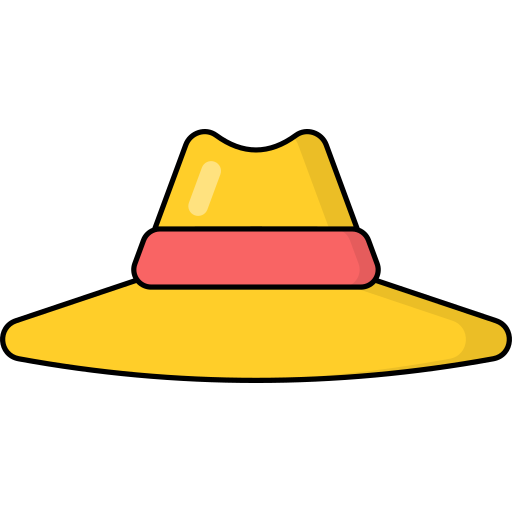 Шляпа памела Generic Outline Color иконка