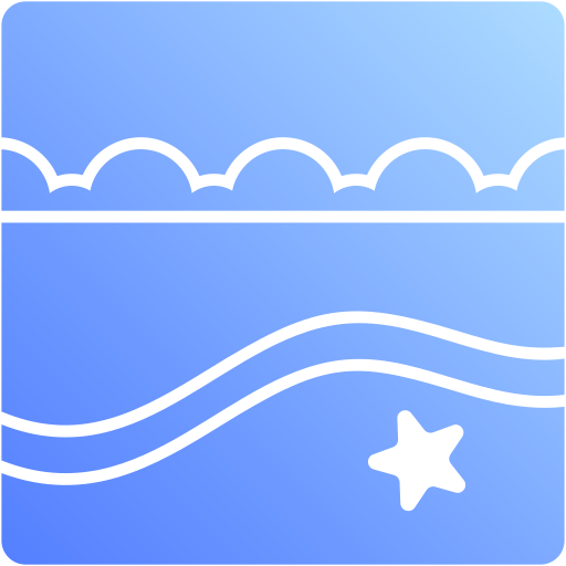 plaża Generic Flat Gradient ikona
