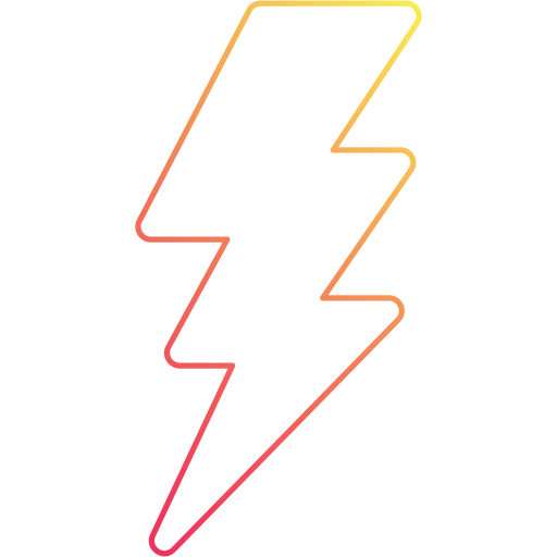 Lightning bolt Generic Gradient icon