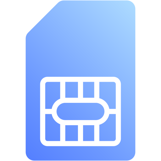 sim karte Generic Flat Gradient icon