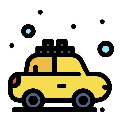 Taxi Flatart Icons Lineal Color icon