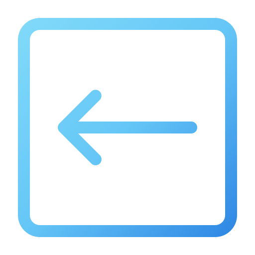 Left arrow Generic Gradient icon