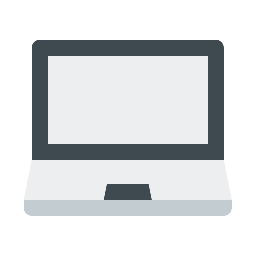 ordenador portátil Generic Flat icono
