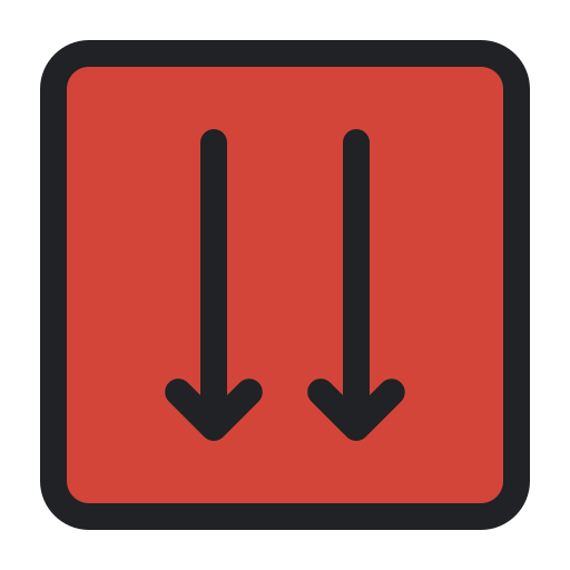 Down Generic Outline Color icon