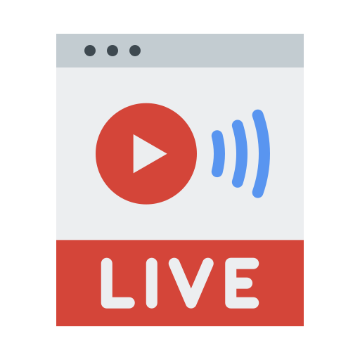 live streaming Generic Flat icoon