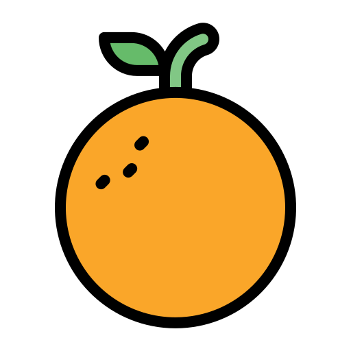 апельсин Generic Outline Color иконка