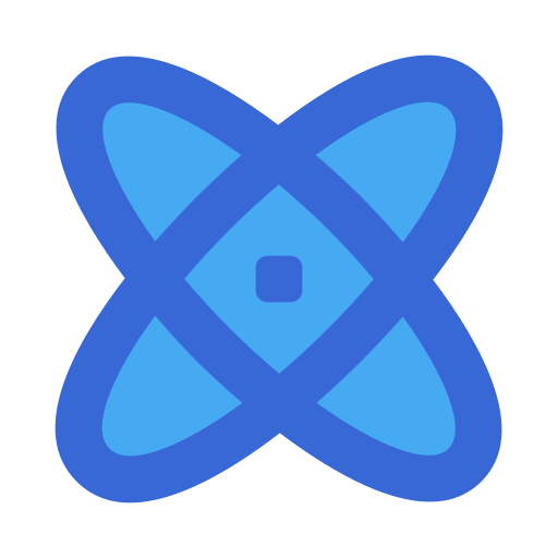 Átomo Generic Blue icono