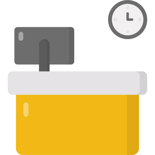 check-in schalter Generic Flat icon