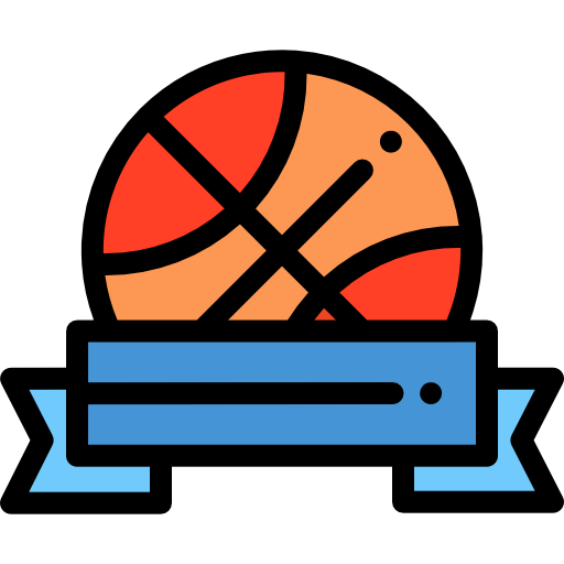 basketball Detailed Rounded Lineal color icon