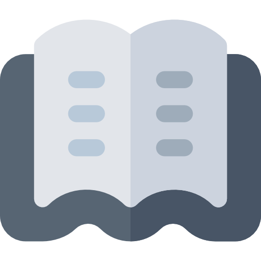 open boek Basic Rounded Flat icoon