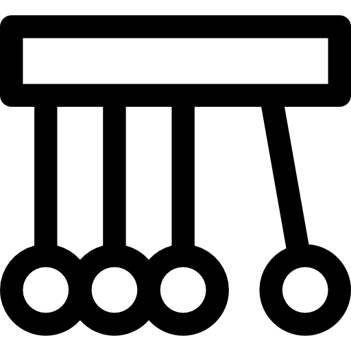 la cuna de newton Basic Rounded Lineal icono