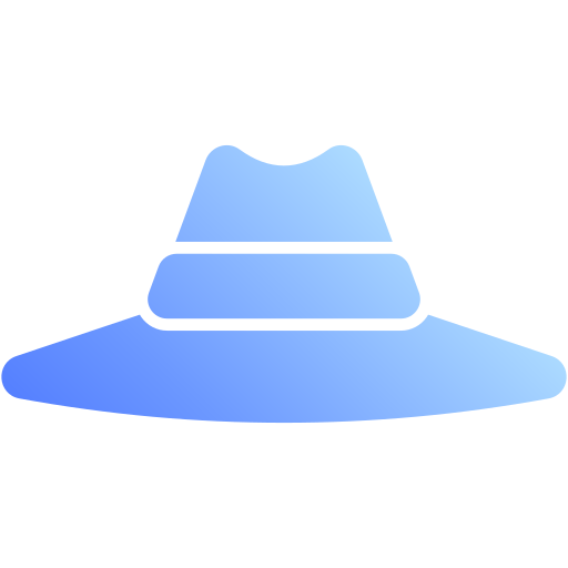 sombrero de pamela Generic Flat Gradient icono