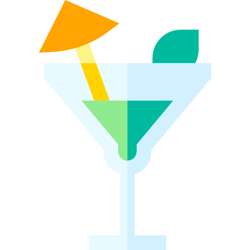 cocktail Basic Straight Flat icoon