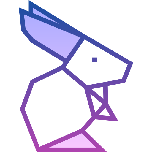 Rabbit Detailed bright Gradient icon